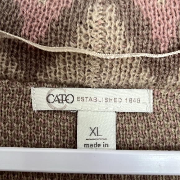 NEW Women's Tan Fringed Sweater - Picture 4 of 5